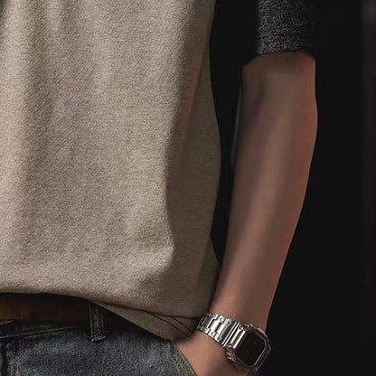 スタンドネック バイカラー Tシャツ（3Colors）260203