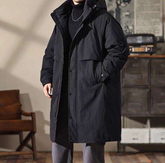 フード付 ミドル丈 ダウンジャケット（2Colors）251071