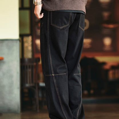 防寒 ポイントステッチ デニムパンツ（1Color）250934