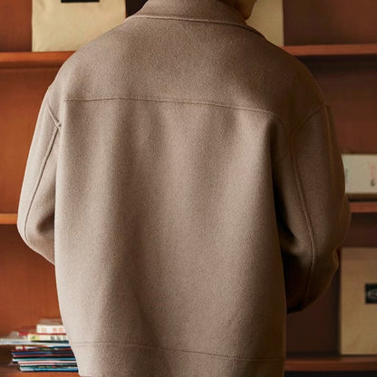 ヘビーウェイト シンプル ウールコート（2Colors）250951