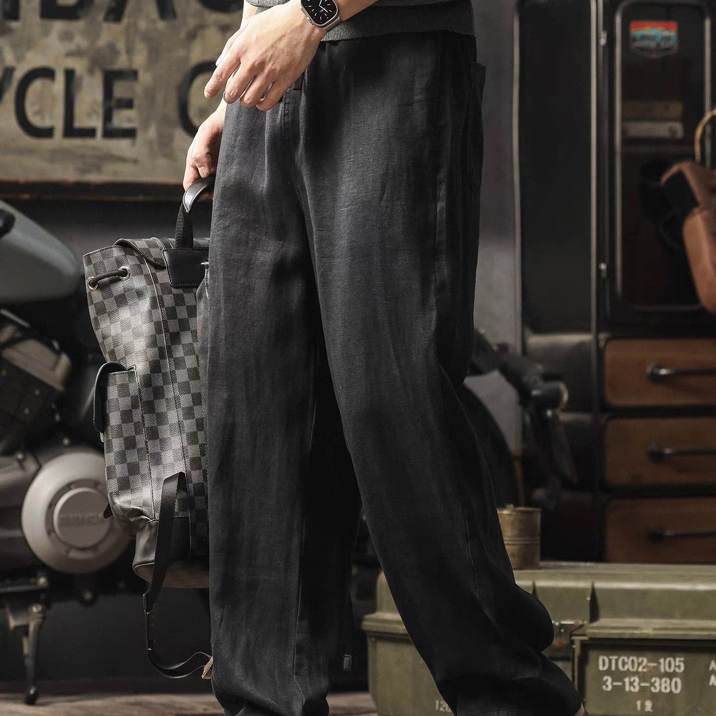 リラックス ストレート リネンパンツ（3Colors）260249