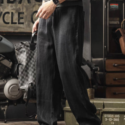 リラックス ストレート リネンパンツ（3Colors）260249