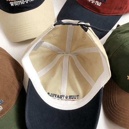 刺繍 バイカラー キャップ（5Colors）260093