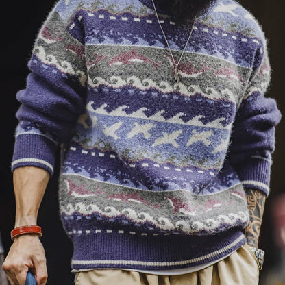 マリンモチーフ ニットプルオーバー（1Color）250989