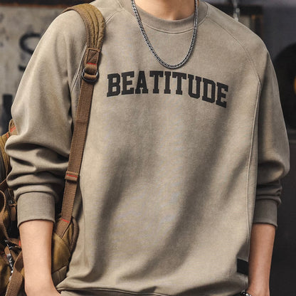 ラグランスリーブ ロゴスウェットプルオーバー（4Colors）251017