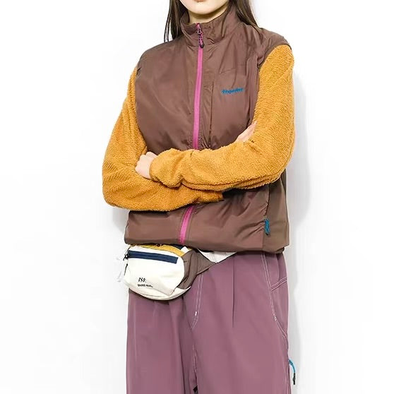 スタンドカラー シンプル ライトベスト（2Colors）251073