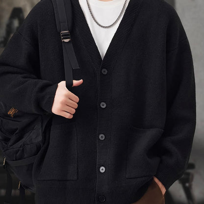 Vネック ポケット付カーディガン（3Colors）251070