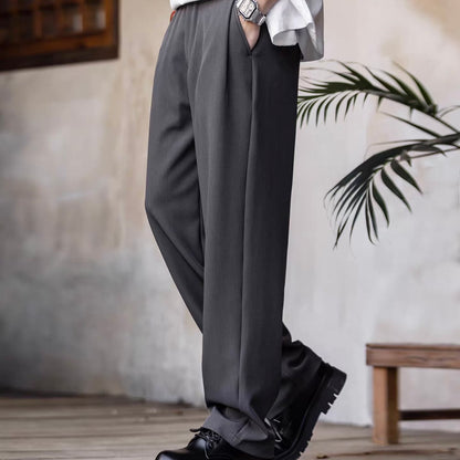 共布ベルト付 ストレートパンツ（2Colors）260085