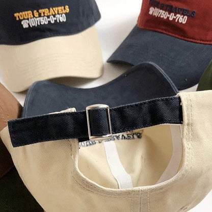 刺繍 バイカラー キャップ（5Colors）260093