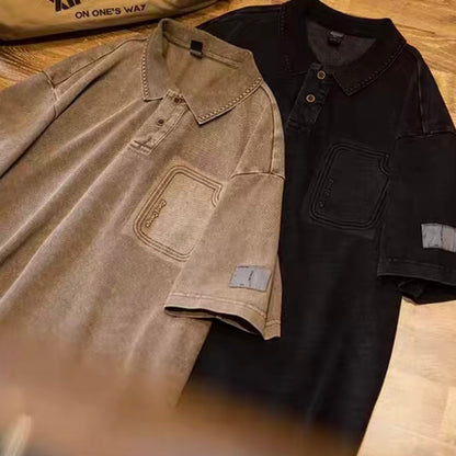 レトロ ウォッシュドポロシャツ（2Colors）250360