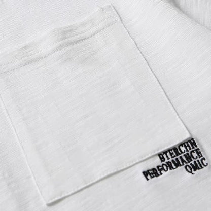 ワンポイントロゴ刺繍 シンプルTシャツ（3Colors）250607