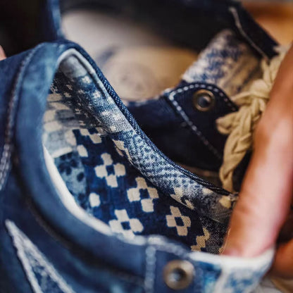 パッチワーク デニムスニーカー（1Color）260135