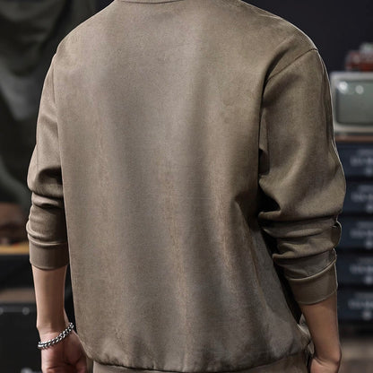 シンプル ロゴ付 スウェットプルオーバー（3Colors）251008