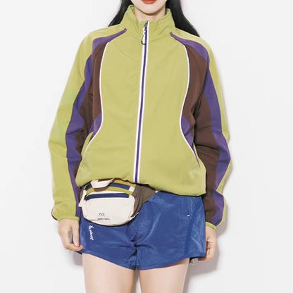 マルチカラー スタンドネック ライトジャケット（3Colors）260113