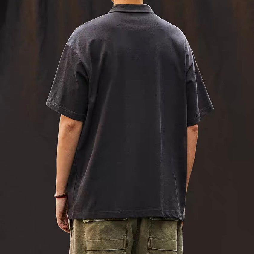 ワンポイントカラー 半袖ポロシャツ（3Colors）250375