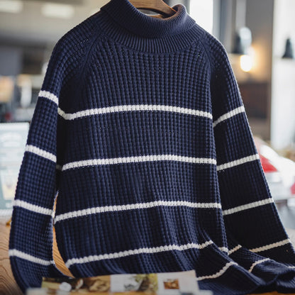 ストライプ タートルネックセーター（1Color）251035