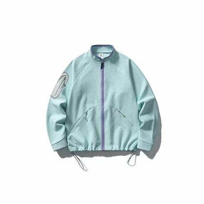 裾ドローコード スタンドカラー ジャケット（5Colors）260808