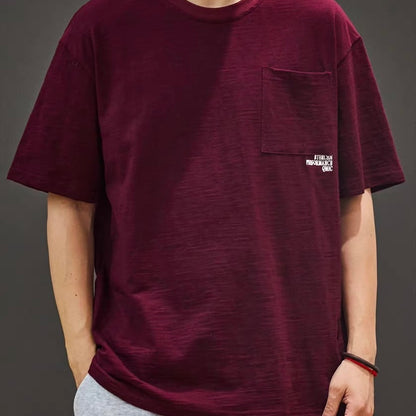 ワンポイントロゴ刺繍 シンプルTシャツ（3Colors）250607