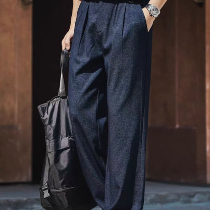 ツータック ワイドストレート カジュアルパンツ（1Color）250979