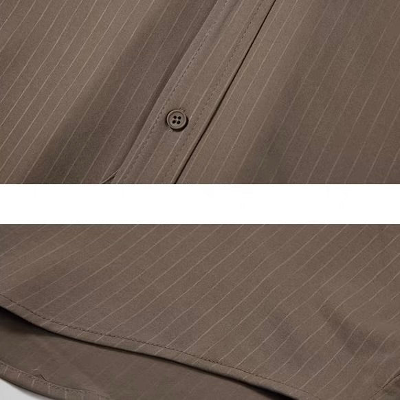 ルーズ ストライプ オーバーサイズシャツ（8Colors）260159