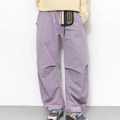 ワンポイントカラー ワイド スポーツパンツ（3Colors）260128