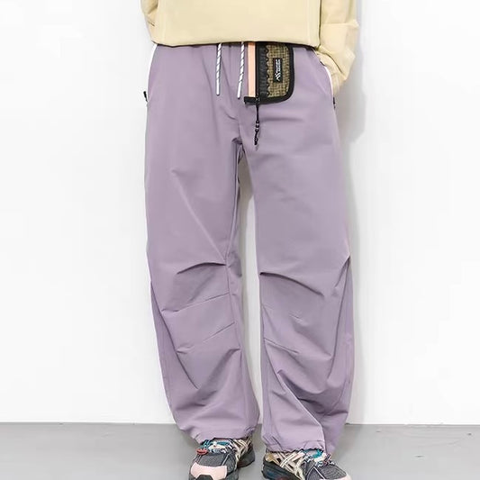 ワンポイントカラー ワイド スポーツパンツ（3Colors）260128