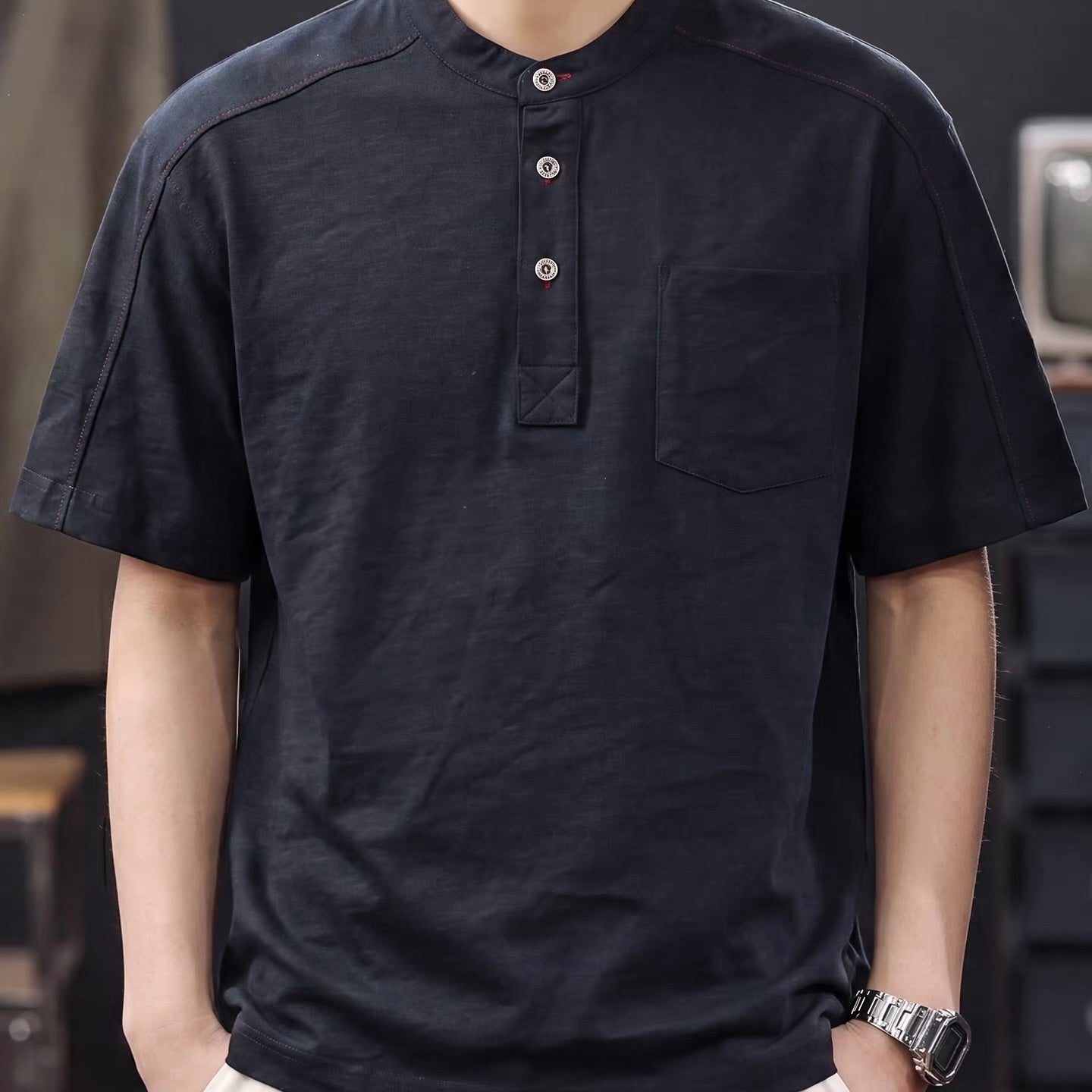 クラシック ヘンリーネックTシャツ（1Color）260429