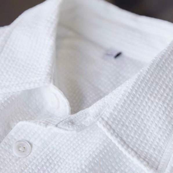 ダブル胸ポケット付 シアサッカーシャツ（1Color）250948