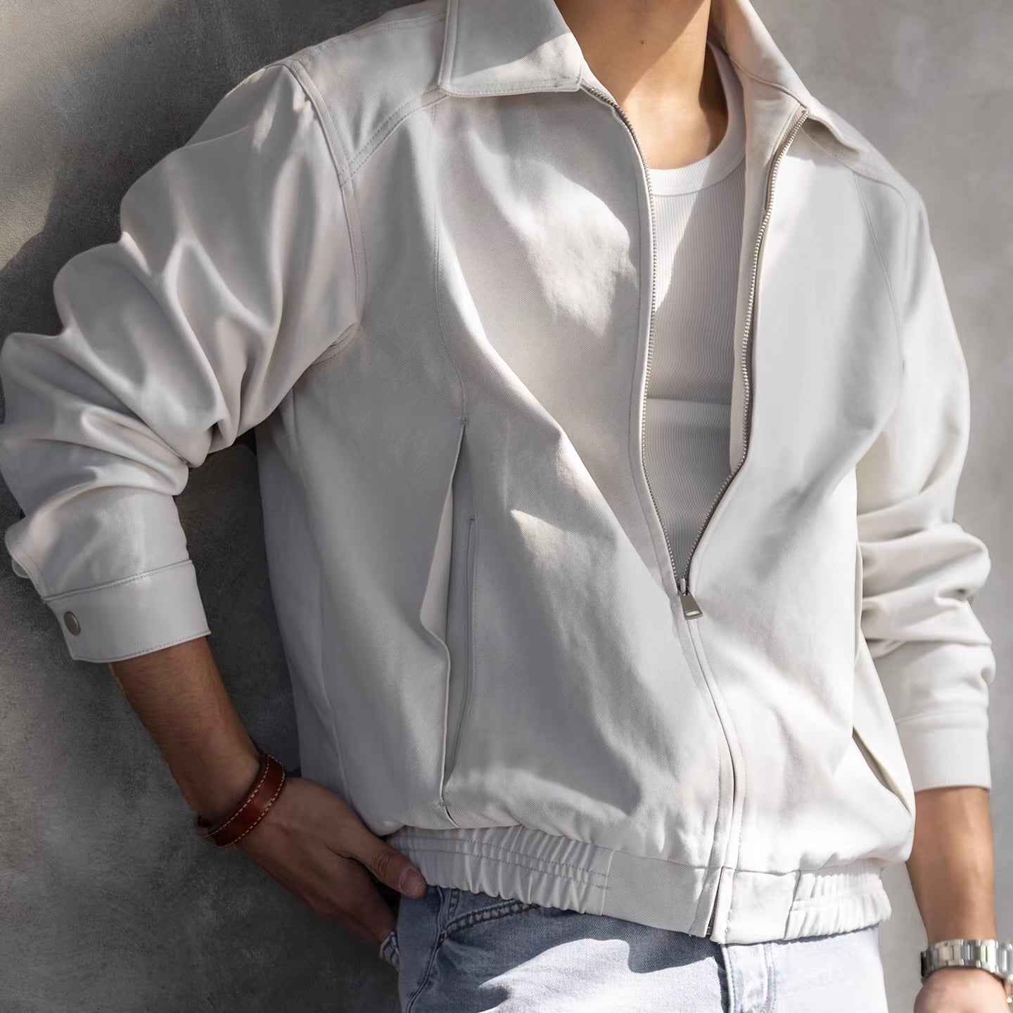 フルジップ シンプル ライトジャケット（1Color）260102