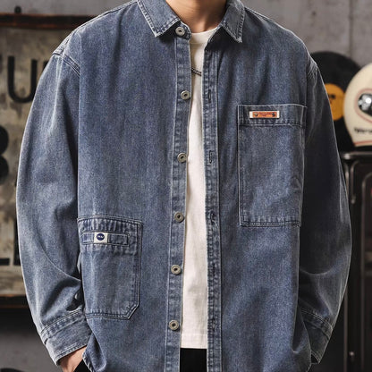 レトロ ウォッシュドデニムシャツ（3Colors）260069