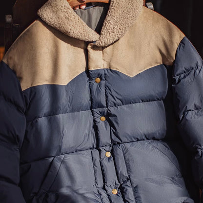 ボア襟 バイカラー ダウンジャケット（1Color）250949