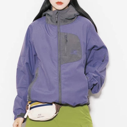 撥水 アクセントカラー フード付ジャケット（5Colors）250865