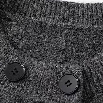 ダブルボタン デザインニットカーディガン（2Colors）250950