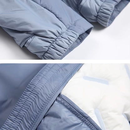 切り替えデザイン ダウンジャケット（4Colors）250923