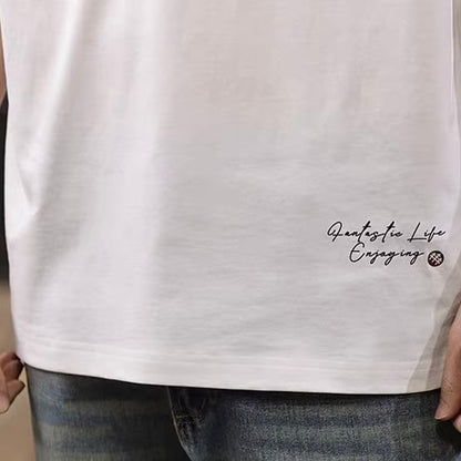ワンポイントイラスト ヘンリーネックTシャツ（2Colors）260427