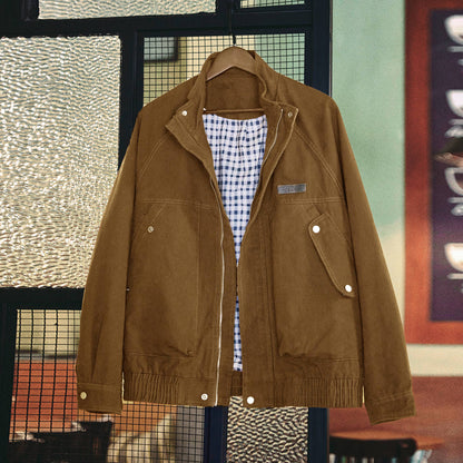 レトロ スタンドカラー ワークジャケット（2Colors）250854