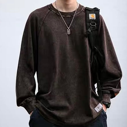 ラグランスリーブ ウォッシュド 長袖Tシャツ（2Colors）250795