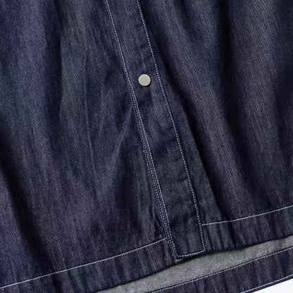 ステッチ 胸ポケット付 デニムシャツ（1Color）250368