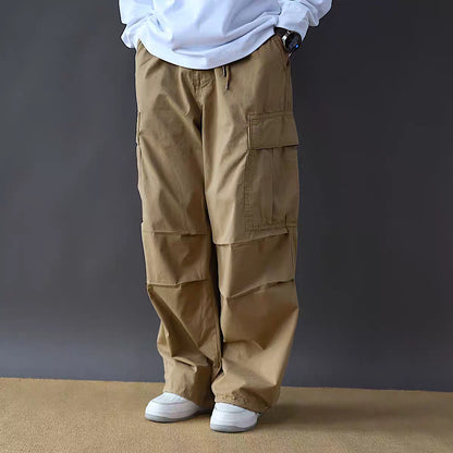 ワイドストレート ビッグポケット付 ワークパンツ（4Colors）250470