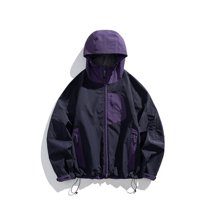 撥水 アクセントカラー フード付ジャケット（5Colors）250865