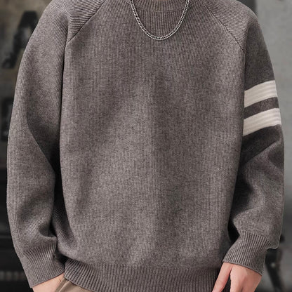 ラインデザイン ラグランスリーブ セーター（3Colors）251069