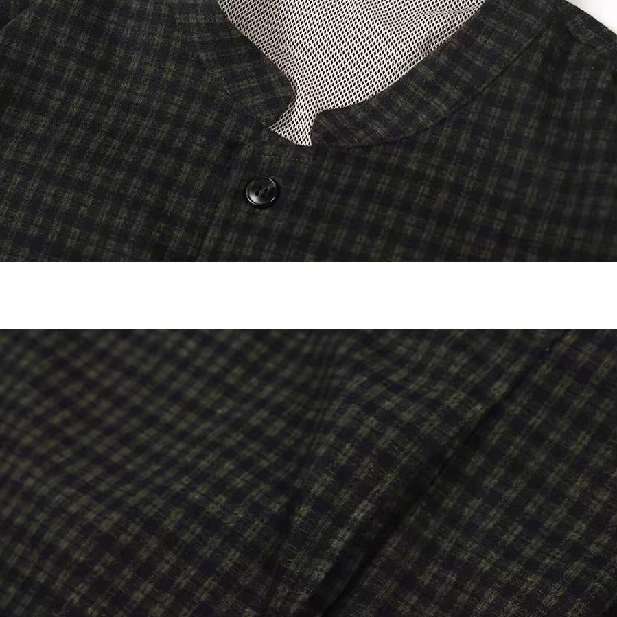 チェック スタンドカラー ライトジャケット（2Colors）260160