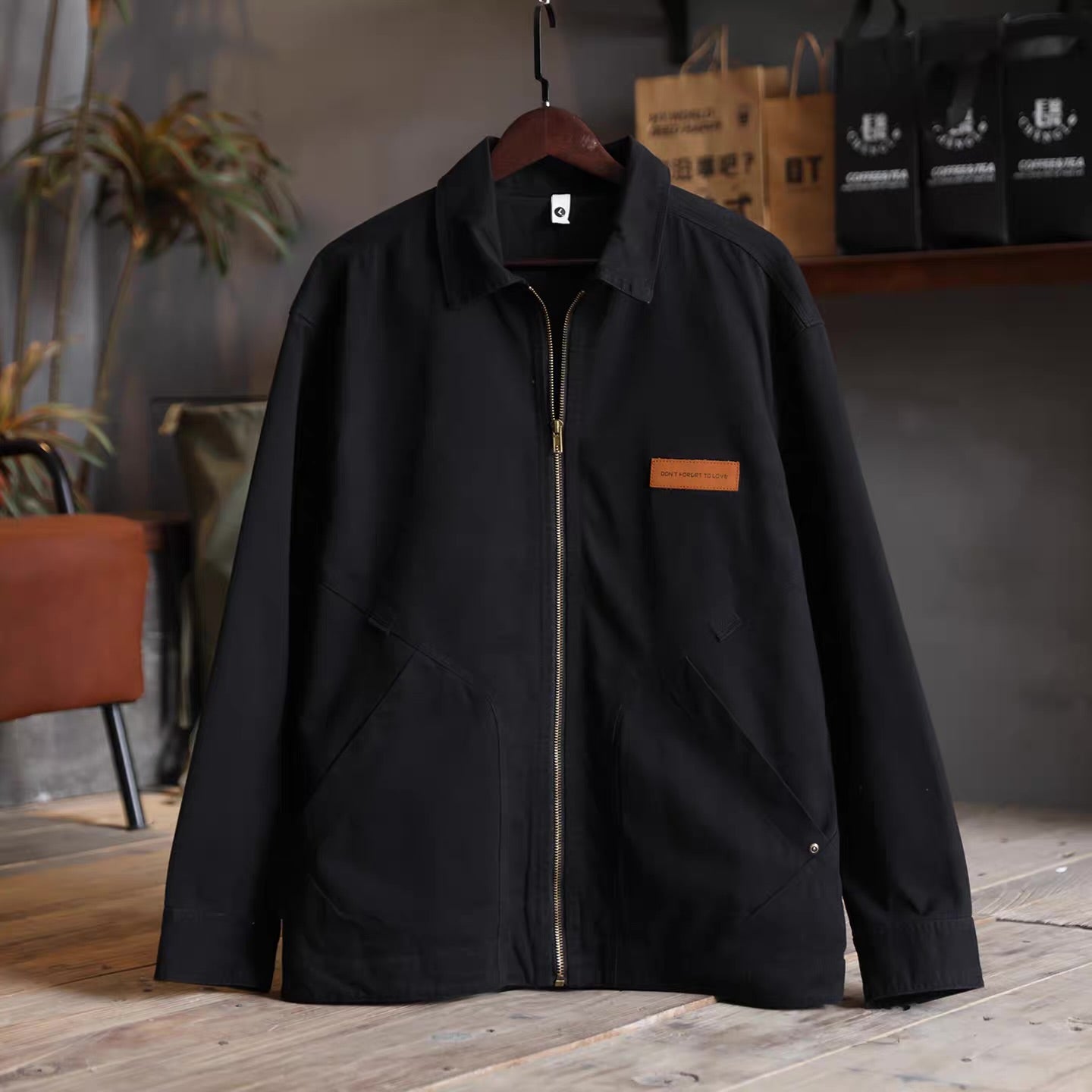 フルジップ シンプル ワークジャケット（3Colors）260215