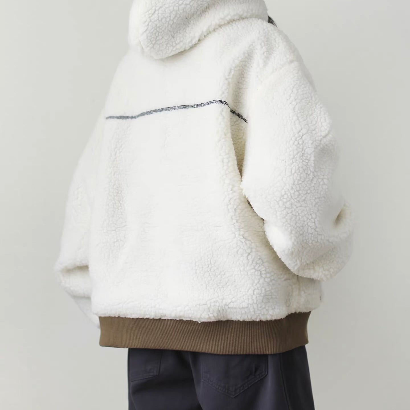 リバーシブル フード付ボアジャケット（2Colors）251053