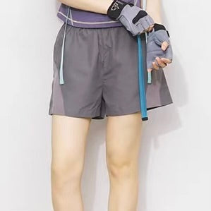 アクセントベルト付 スポーツ ショートパンツ（3Colors）260612