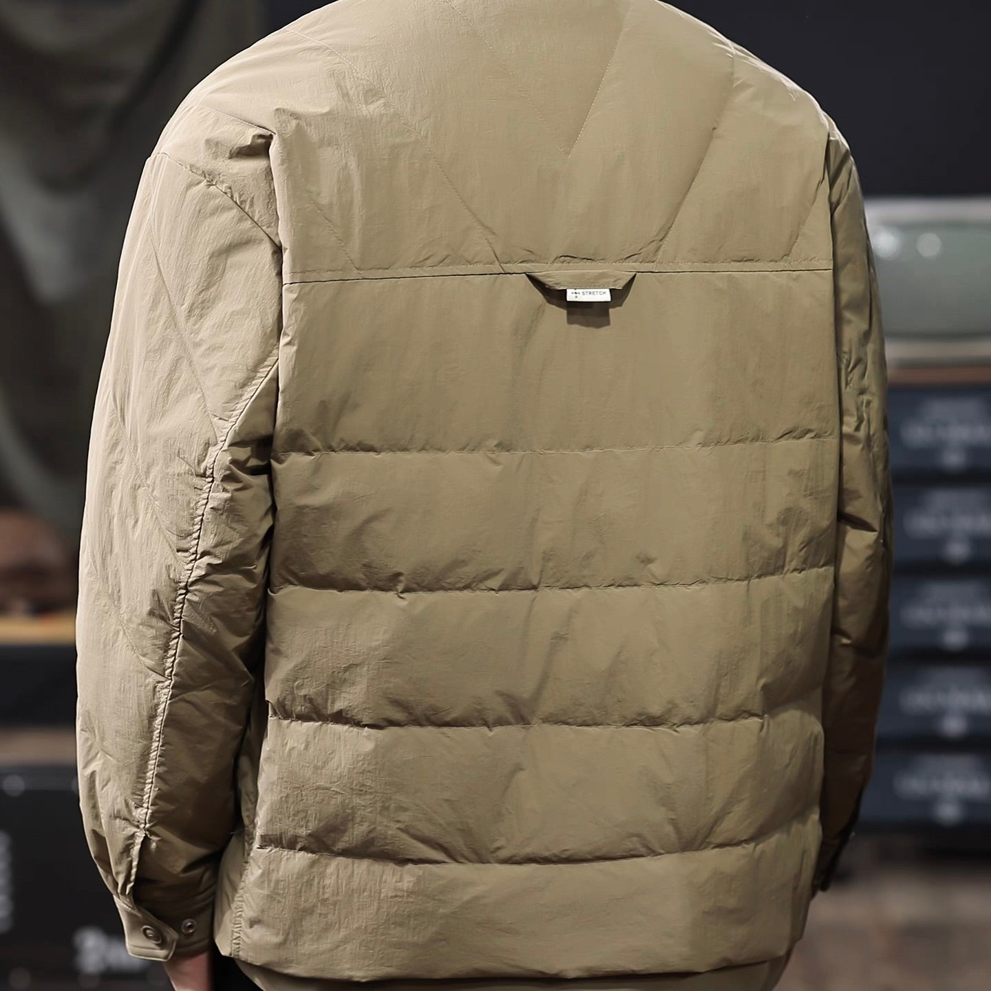 襟付き ダイヤ型 ダウンジャケット（3Colors）250928