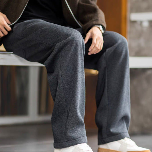 裏起毛 ワイドストレート カジュアルパンツ（2Colors）251049