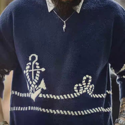 アンカーモチーフ ニットプルオーバー（1Color）250924