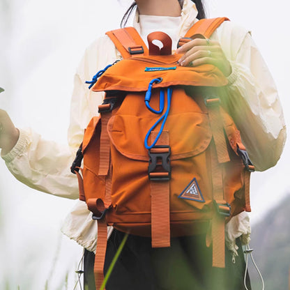 カラビナ付 マルチポケット バックパック（2Colors）250897