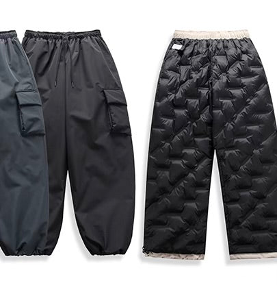 裾ドローコード付 ワイド ダウンパンツ（3Colors）251031